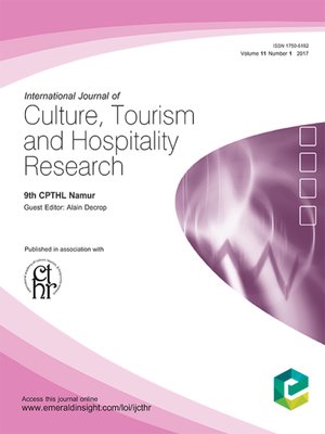 cover image of International Journal of Culture, Tourism and Hospitality Research, Volume 11, Number 1